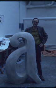 Jim Melchert in the studio